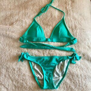 Victoria’s Secret teal green bikini set size XS